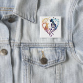 Kuraudea ein niedlicher geblüht Katzenherz Button (Beispiel)