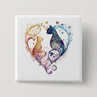 Kuraudea niedlicher, herzförmiger Knopf Button