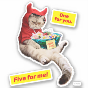 Kurbelbauchkatze Aufkleber