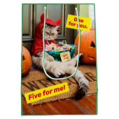 Kurbelbauchkatze Mittlere Geschenktüte (Rückseite)