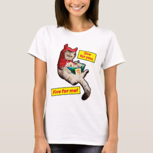 Kurbelbauchkatze T-Shirt