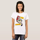 Kurbelbauchkatze T-Shirt (Vorne ganz)