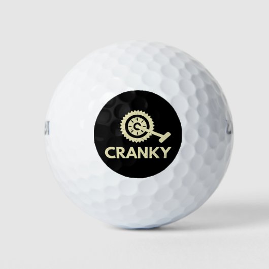 Kurbeln / Fahrrad / Radfahrer Golfball (Vorderseite)