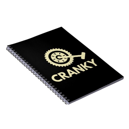 Kurbeln / Fahrrad / Radfahrer Notizblock (Rechte Seite)
