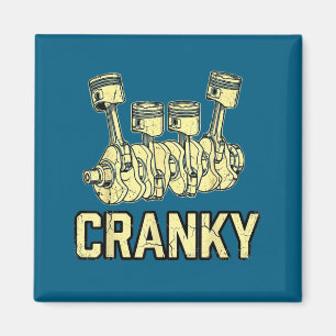 Kurbelwelle des cranky Auto Motors Vatertag Vater Magnet