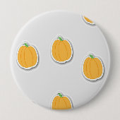 Kürbis auf grau button (Vorderseite)