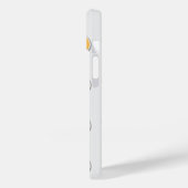 Kürbis auf grau Case-Mate iPhone hülle (Rückseite / Links)