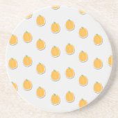 Kürbis auf grau getränkeuntersetzer (Vorne)