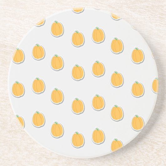 Kürbis auf grau getränkeuntersetzer (Vorne)