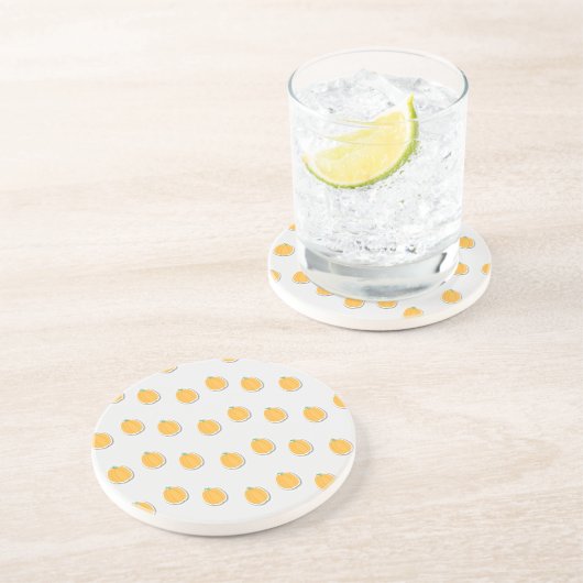 Kürbis auf grau getränkeuntersetzer (Seite)