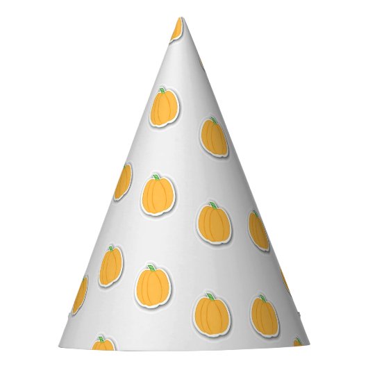 Kürbis auf grau partyhütchen (Vorderseite)