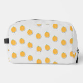 Kürbis auf grau waschbeutel (Vorderseite)