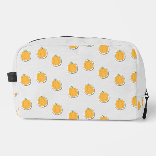 Kürbis auf grau waschbeutel (Vorderseite)