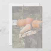 Kürbis auf Niedliche Natur Einladung (Rückseite)