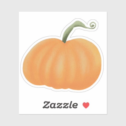 Kürbis Aufkleber (Blatt)