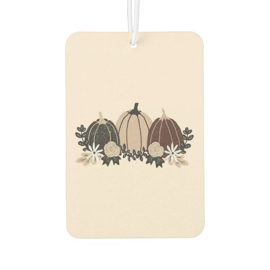 Kürbis Autolufterfrischer (Rückseite)