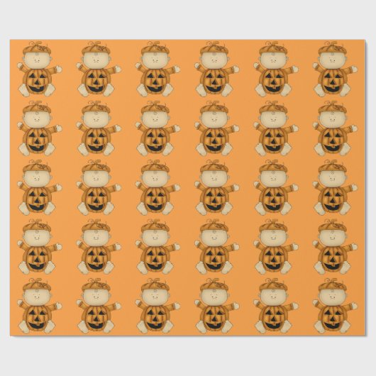 Kürbis-Baby Geschenkpapier (Flach)