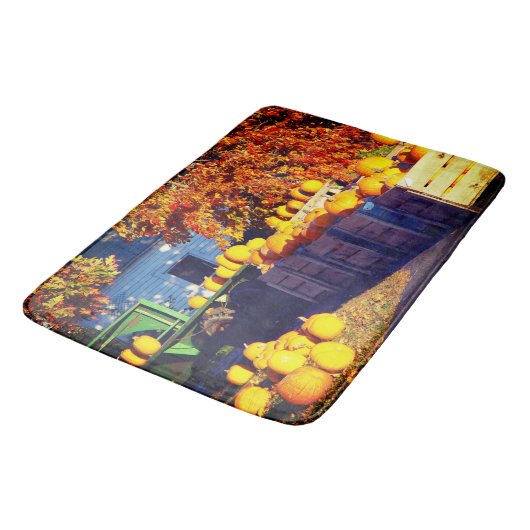 Kürbis Badematte (Schrägansicht)