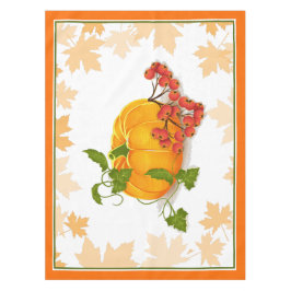 Kürbis, Beeren, Blätter, Grenzfall Erntedank Tischdecke