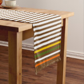 Kürbis, Beeren und Streifen fallen Erntedank Kurzer Tischläufer (Beispiel)