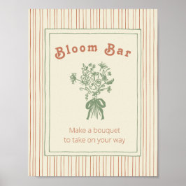 Kürbis: Bloom Bar Schild