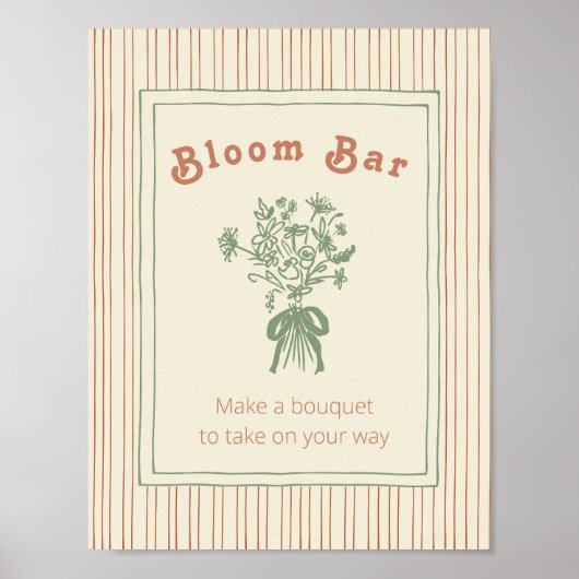 Kürbis: Bloom Bar Schild (Vorne)
