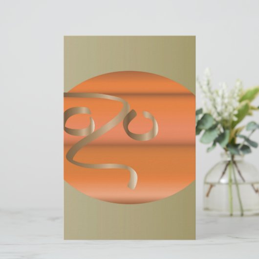 Kürbis Briefpapier (Stehend Vorderseite)