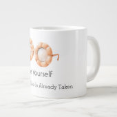 Kürbis Brille Sei Selbst Jumbo-Tasse (Vorderseite Rechts)