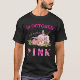 Kürbis Brustkrebs Im Oktober tragen wir rosa T-Shirt