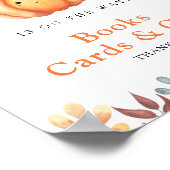 Kürbis - Bücherkarten und Geschenkposter Poster (Ecke)