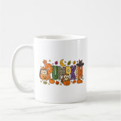 Kürbis-Buchstaben-Block Kaffeetasse (Links)