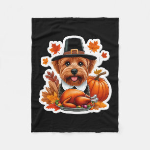 Kürbis Coquette Bogen Pie Blumen Herbst Thanksgivi Fleecedecke