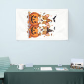 Kürbis-Corgi-Party Banner (Messeveranstaltung)