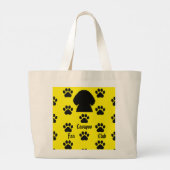 Kürbis der Cavapoo-Tasche Jumbo Stoffbeutel (Rückseite)
