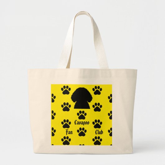 Kürbis der Cavapoo-Tasche Jumbo Stoffbeutel (Vorne)