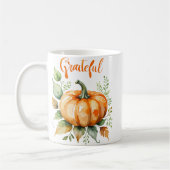 Kürbis der Dankbarkeit Kaffeetasse (Links)