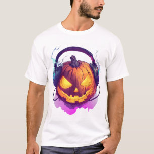 Kürbis-DJ-Party T-Shirt