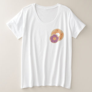 Kürbis-Donuts-Sprinkles-Frosting-Kostüm-Party Große Größe T-Shirt