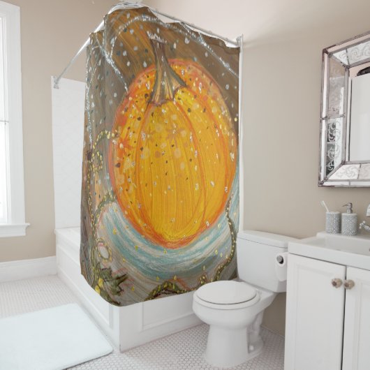 Kürbis Duschvorhang (Beispiel)