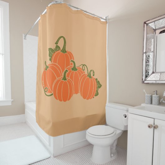 Kürbis Duschvorhang (Beispiel)