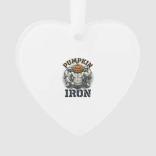 Kürbis Eisen Vintage Bodybuilding Halloween Design Ornament
