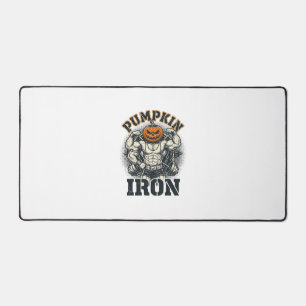 Kürbis Eisen Vintage Bodybuilding Halloween-Design Schreibtischunterlage