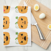 Kürbis-Emojis Handtuch (Viertel Falte)