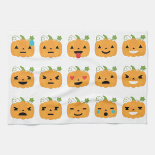 Kürbis-Emojis Handtuch