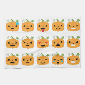 Kürbis-Emojis Handtuch