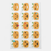 Kürbis-Emojis Handtuch (Vertikal)