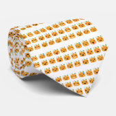 Kürbis-Emojis Krawatte (Gerollt)