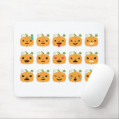 Kürbis-Emojis Mousepad (Mit Mouse)