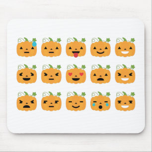 Kürbis-Emojis Mousepad