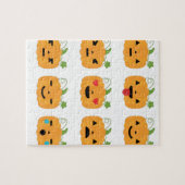 Kürbis-Emojis Puzzle (Horizontal)